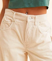 Good Luck Mid-Rise Corduroy Barrel Pant
