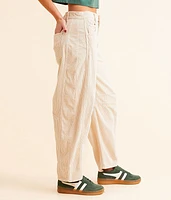 Good Luck Mid-Rise Corduroy Barrel Pant