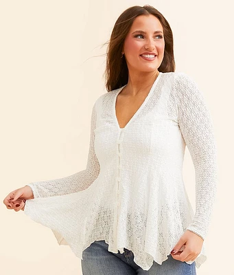 Free People Janey Lace Blouse