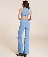 Stratus Wide Leg Denim Jumpsuit