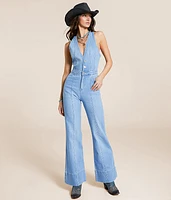 Stratus Wide Leg Denim Jumpsuit
