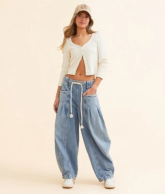 Free People Margo Wide Barrel Jean