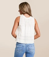 Marina Eyelet Tank Top