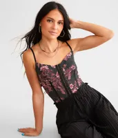 Free People Night Rythm Bodysuit