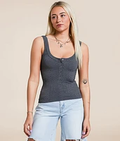 Clean Lines Henley Tank Top