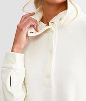 Meredith Longline Henley Pullover
