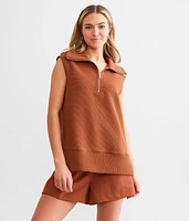 Bonnie Half Zip Tank Top