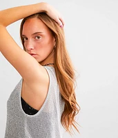 Metallic Netted Tank Top