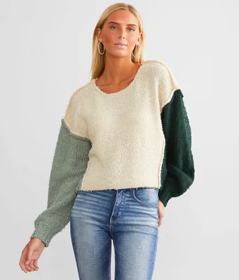 New Oversized Dolman Cropped Sweater