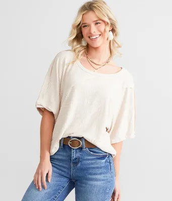 New Textured Boxy Top