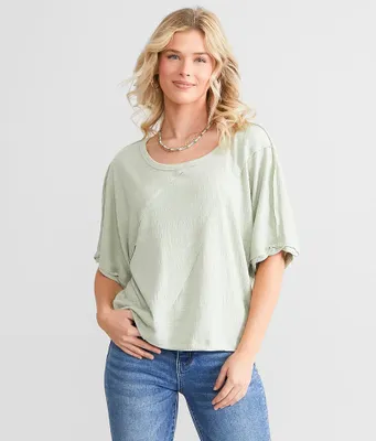 New Textured Boxy Top