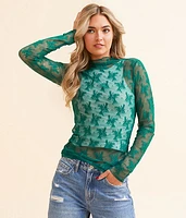 Very J Floral Lace Top