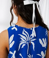 Tropical Side Tie Tank Top