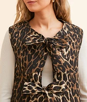 Front Tie Quilted Vest