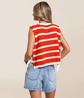 Striped Sweater Tank Top