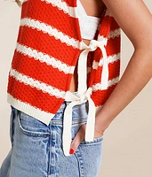Striped Sweater Tank Top