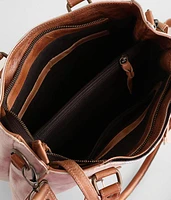 Bruna Whipstitch Leather Tote
