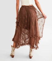 Tiered Lace Maxi Skirt