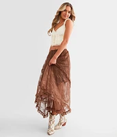 Tiered Lace Maxi Skirt