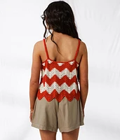 Chevron Sweater Tank Top