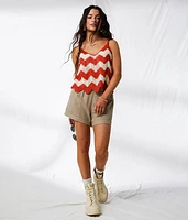 Chevron Sweater Tank Top