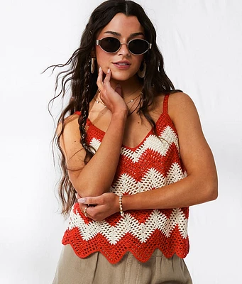 Chevron Sweater Tank Top