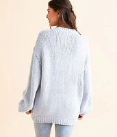 Cowboy Boot Oversized Knit Sweater