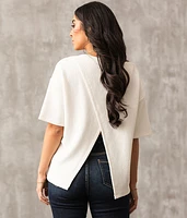 Tulip Back Waffle Top