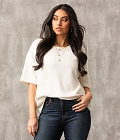 Tulip Back Waffle Top