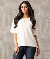 Tulip Back Waffle Top