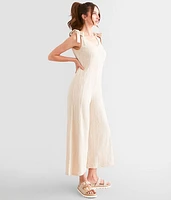 Wide Leg Patterned Jumpsuit