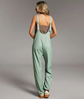 Striped Overall Jumpsuit