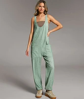 Striped Overall Jumpsuit