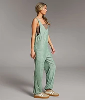 Striped Overall Jumpsuit