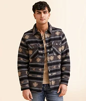 Rock & Roll Denim Aztec Stripe Shacket