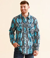 Rock & Roll Denim Aztec Stretch Shirt