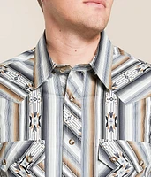 Aztec Striped Stretch Shirt