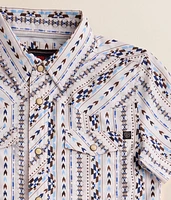 Boys - Rock & Roll Denim Aztec Tek Stretch Shirt