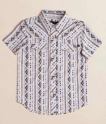 Boys - Rock & Roll Denim Aztec Tek Stretch Shirt