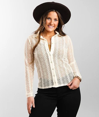Collared Lace Blouse