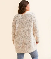 Eyelash Nubby Tunic Sweater