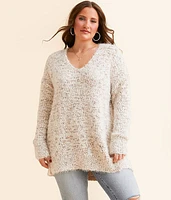 Eyelash Nubby Tunic Sweater