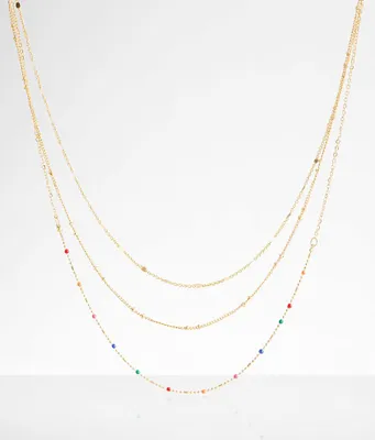 boutique by BKE Triple Strand Tiered Necklace