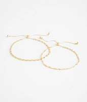 BKE 2 Pack Chain Bracelet Set