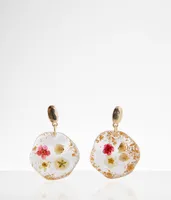 boutique by BKE Pressed Flower Earring