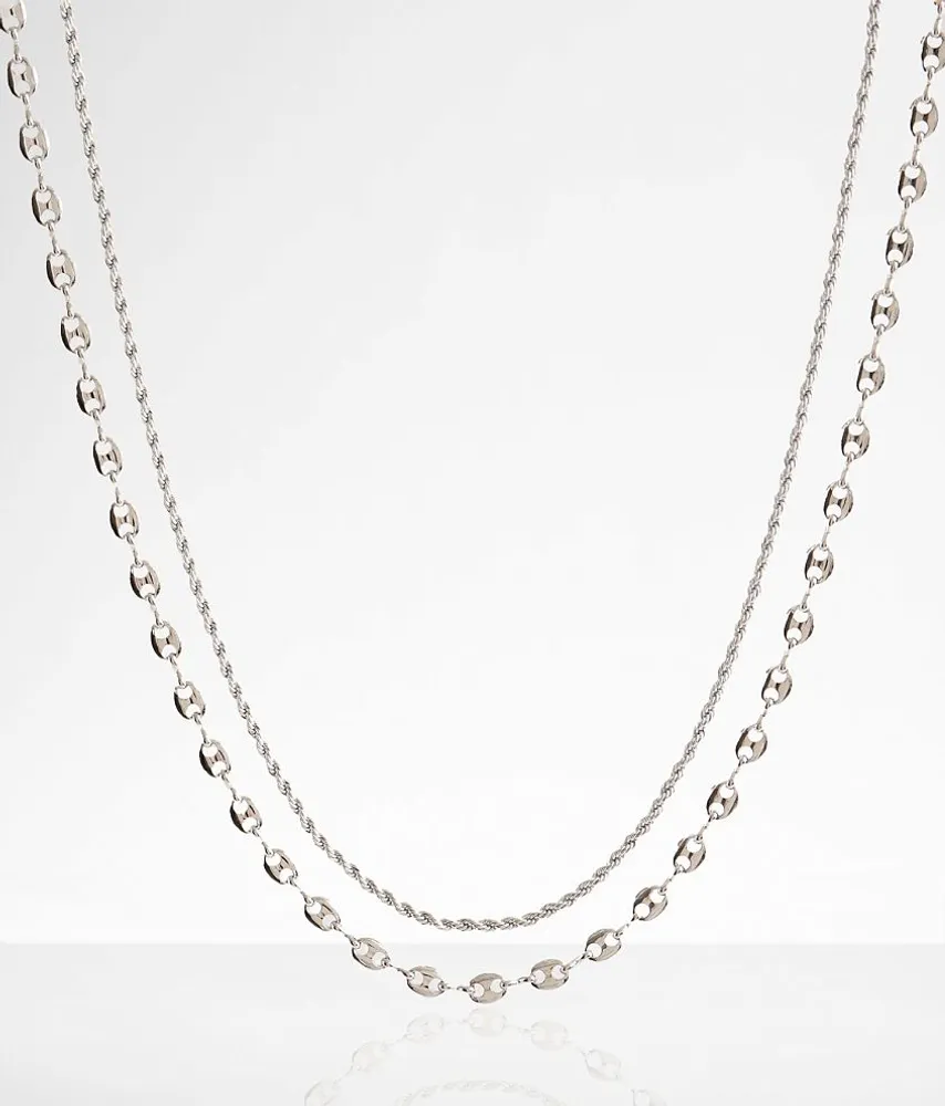 boutique by BKE 2 Pack Chain Necklace Set