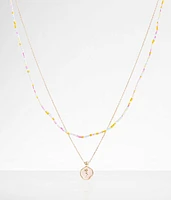 boutique by BKE Rose Pendant Tiered Necklace