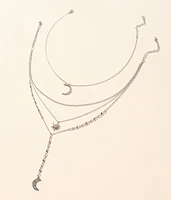 boutique by BKE 2 Pack Celestial Necklace Set