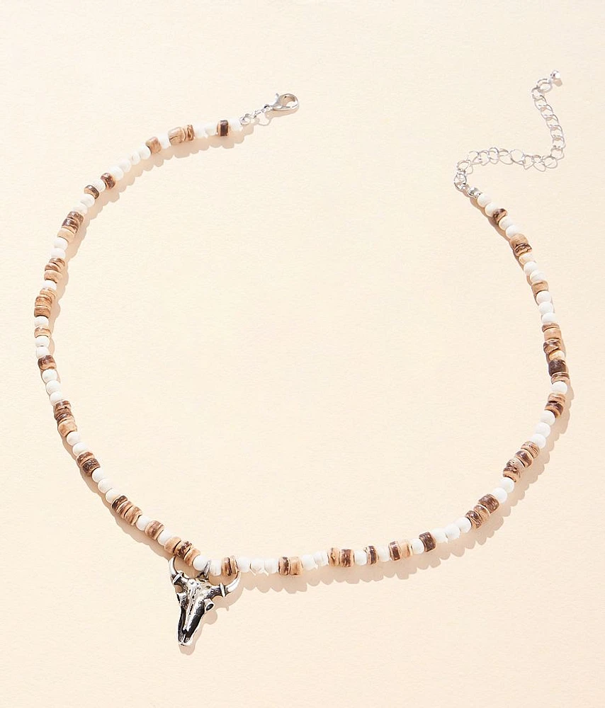 boutique by BKE Western Steer Necklace