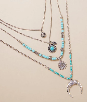 4 Pack Western Necklace Set